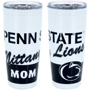 travel tumbler with Penn State Nittany Lions Mom and Athletic Logo